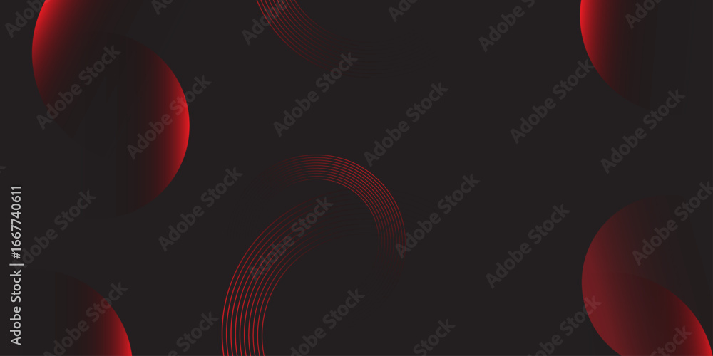 Poster abstract background of blurred red shapes on dark black suitable for graphic design, page design ins