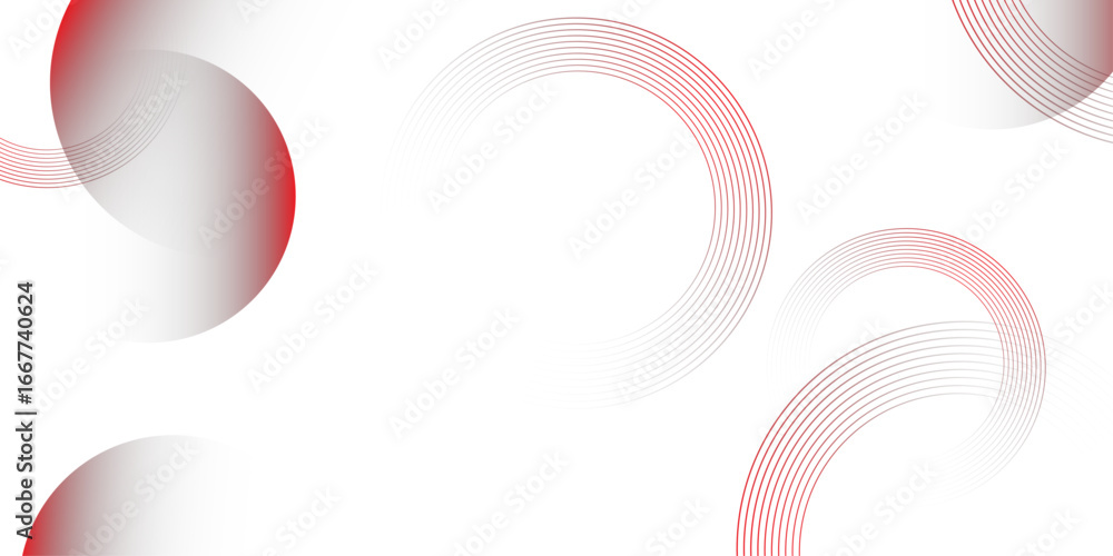 Poster red white invitation, cover design. luxury elegant red circle, star pattern .abstract red circle lin