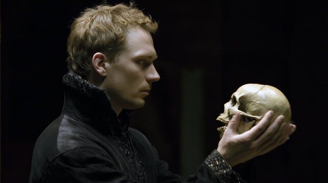 Hamlet Holding Skull &ndash; Shakespeare&rsquo;s Famous Soliloquy Scene