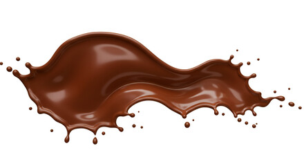 Chocolate Splash: A dynamic, high-speed capture showcases a mesmerizing splash of rich, liquid chocolate, highlighting the elegance of fluidity. 