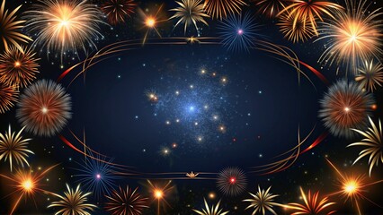 fireworks in the sky