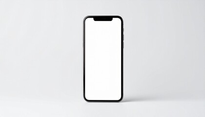 blank phone on white