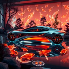 futuristic animal car