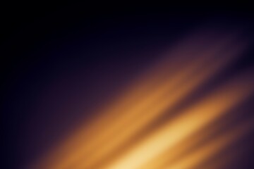 Abstract Golden Light Rays on Dark Background – Modern Gradient Design, Warm Orange Glow with...