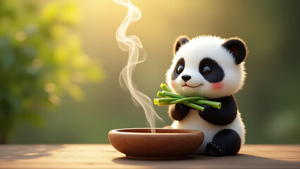 Cute animal essence burner adding charm to cozy home decor