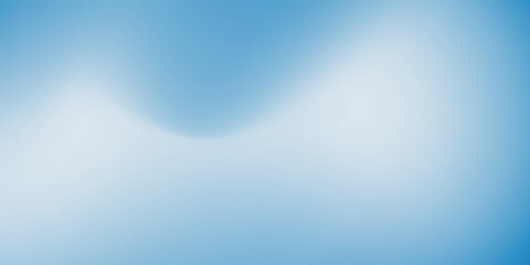 Winter Blue Gradient Background. Christmas blue white snowy landscape bg. Fluid wave soft transitions. vector eps10