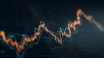 Stock Market Graph, Financial Data, Investment Chart, Business Analytics stock image