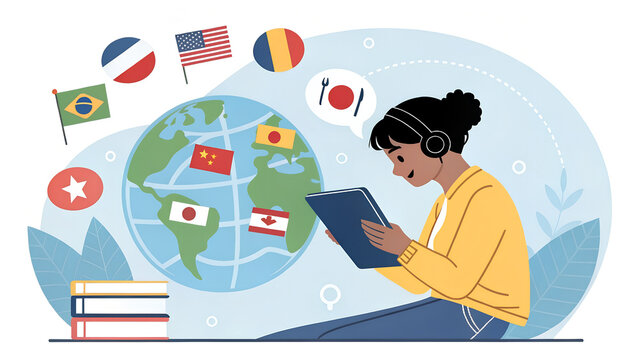 young man with tablet computer in city