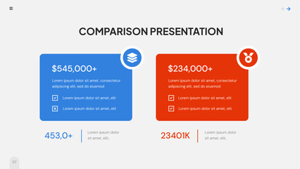 Comparison Analysis Report Infographics