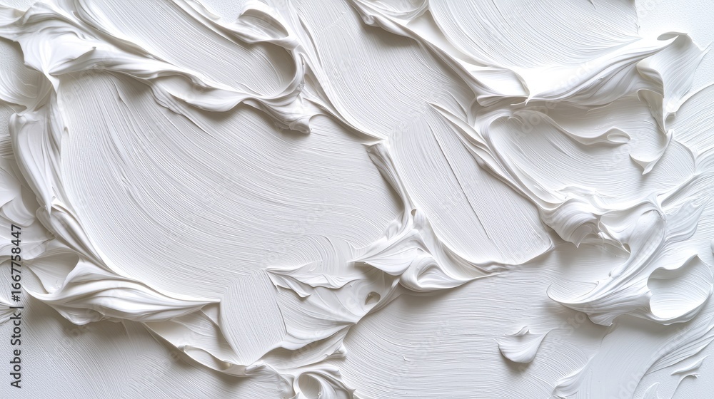 Aufkleber abstract white textured surface with smooth swirls and curves for creative background and design pro