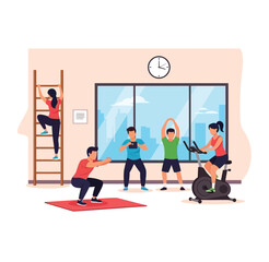 Obraz premium business man and woman in office