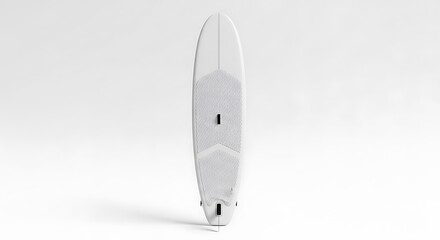White surfboard, isolated