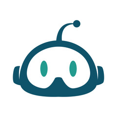 Obraz premium Robot logo icon illustration