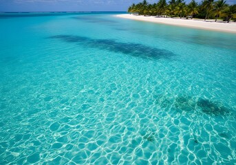 Fototapeta premium Turquoise ocean beach paradise