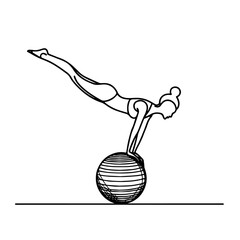 Balance Ball Plank