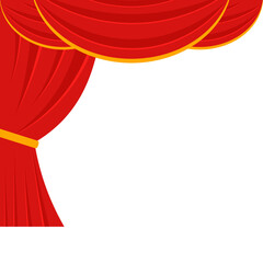 Theatre Curtain Illustration