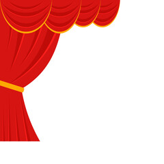 Theatre Curtain Illustration