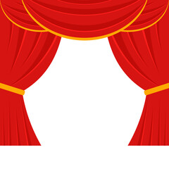 Theatre Curtain Illustration