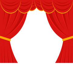 Theatre Curtain Illustration