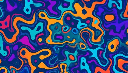 Fototapeta premium Abstract Colorful Swirl Pattern Background