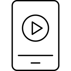 Audio and Video Line Icon
