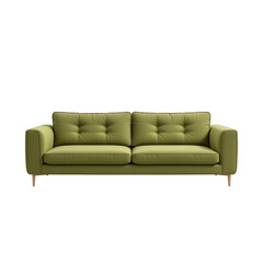 Modern Green Sofa with Comfortable Cushions for Stylish Interiors