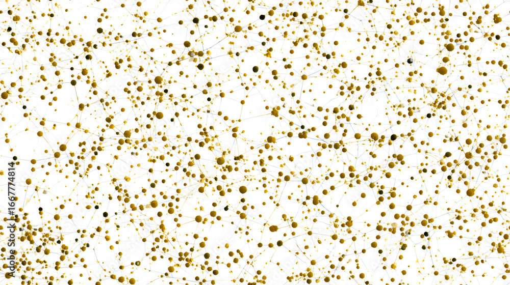 Poster abstract seamless pattern. white dots and graceful lines on a bright yellow abstract background. art
