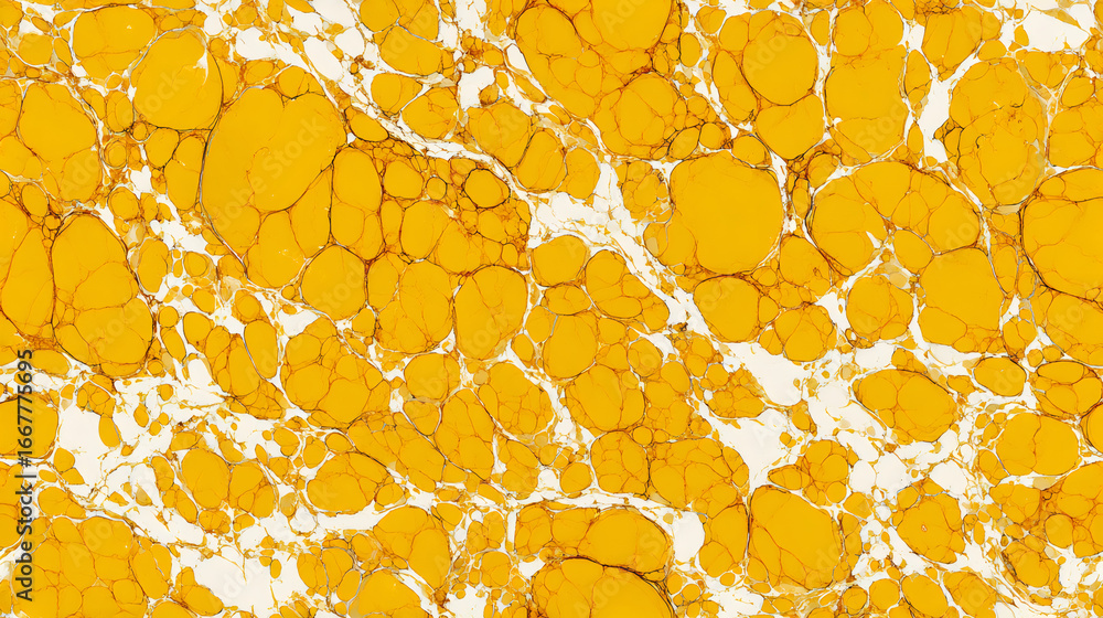 Aufkleber abstract seamless pattern. white dots and graceful lines on a bright yellow abstract background. art