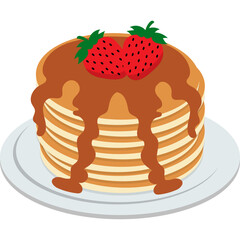 Pancakes Illustration
