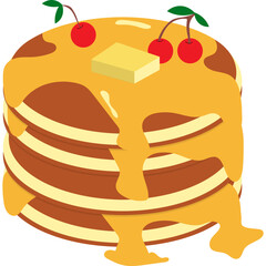 Pancakes Illustration