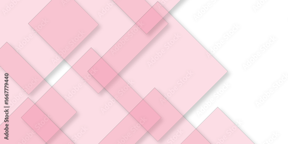 Aufkleber light pink vector background with wry lines. abstract background with pink transparent rhombus geome