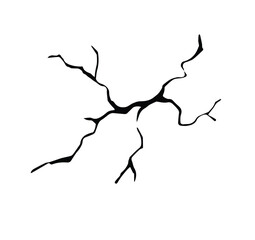 hand drawn cracked glass wall egg ground in cartoon doodle style vector