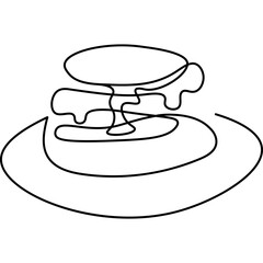 Pancake Line Art