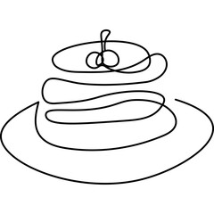 Pancake Line Art