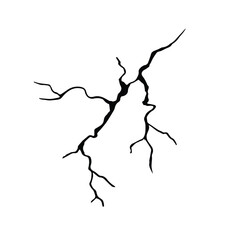 hand drawn cracked glass wall egg ground in cartoon doodle style vector