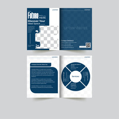 Bifold corporate brochure template. corporate   company brochure. Bifold comapny profile brochure template design