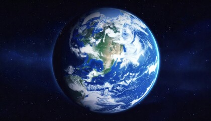 Obraz premium Earth Viewed from Space, North America Centered