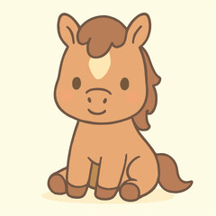 vector illustration of horse 