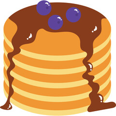 Pancakes Illustration