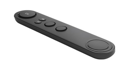 Modern wireless presenter remote isolated on transparent background