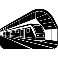 Modern Subway Station with Digital Maps and Automated Ticketing Vector