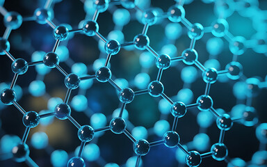 Molecular structure graphene nanotechnology science background