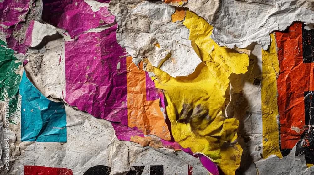Poster an abstract colorful textile with a texture resembling ancient red canyon rocks and a tree trunk