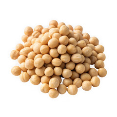A generous pile of whole soybeans displayed clearly isolated for easy integration into your projects