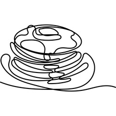 Pancake Line Art