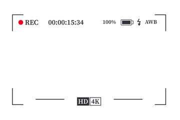 video recording frame, videoor photo recorder frame. 