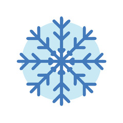 Fototapeta premium Stylized Snowflake Illustration on Black Background, Perfect for Winter and Holiday Themes