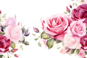 Obraz premium PNG Roses painting pattern flower.