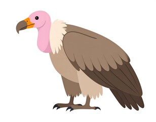 Obraz premium Cartoon vulture profile