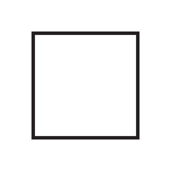 Square icon vector